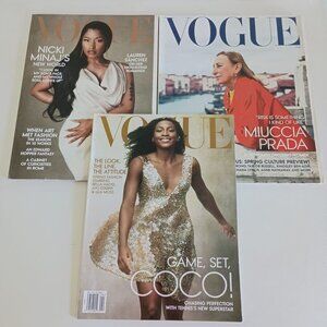 Vogue magazines 3 pack Dec 23, March and April 24